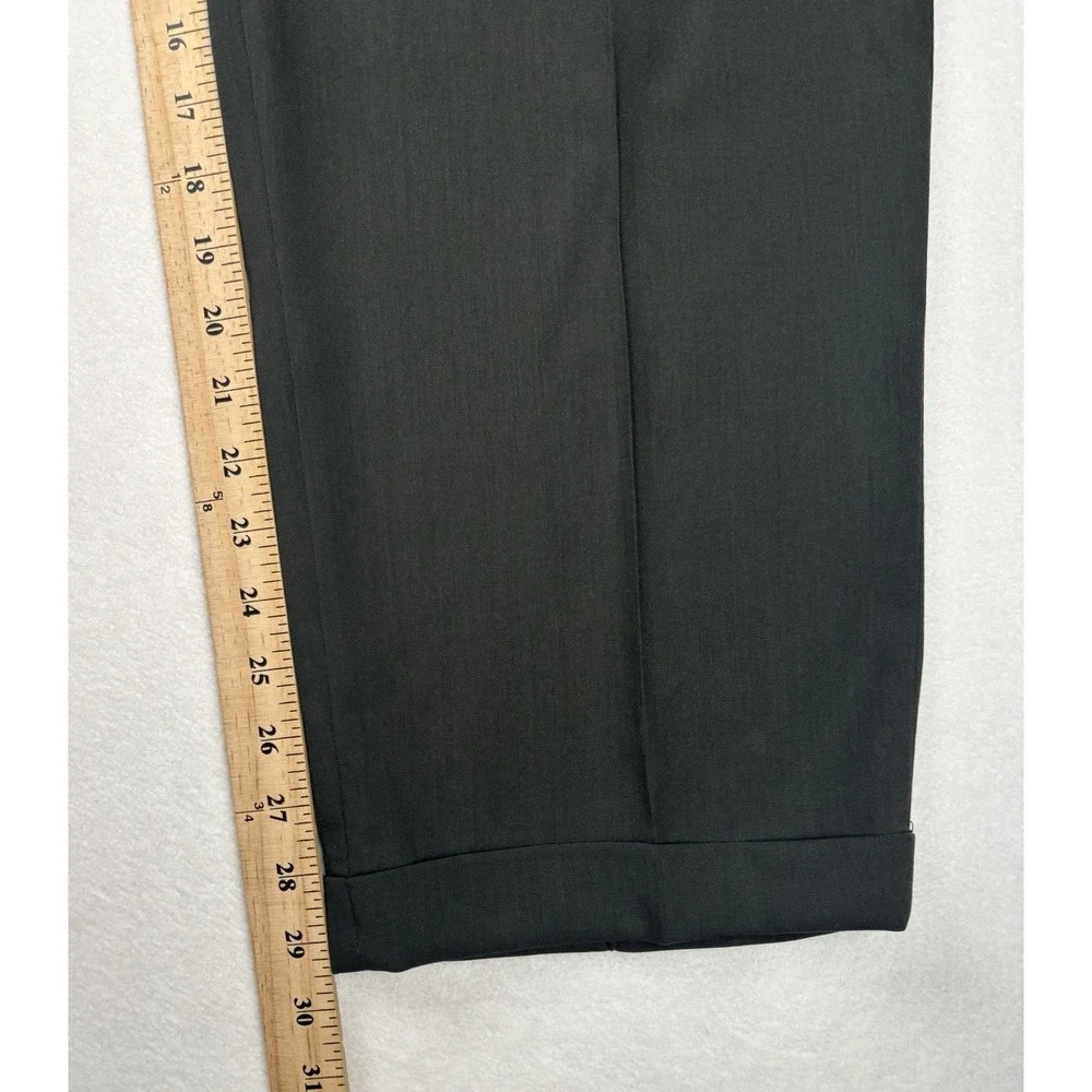 Galliani Reda Super 100 Wool‎ Pleated Dress Pants Italy Men's 36x30 Cuffed